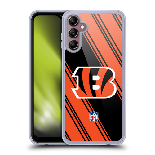 NFL Cincinnati Bengals Artwork Stripes Soft Gel Case for Samsung Galaxy A14 5G