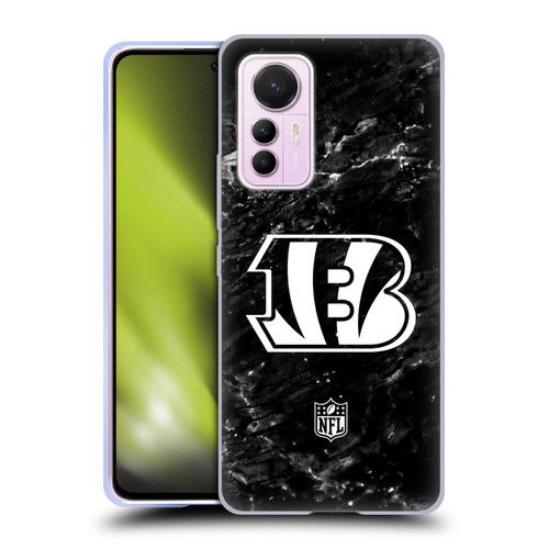 NFL Cincinnati Bengals Artwork Marble Soft Gel Case for Xiaomi 12 Lite