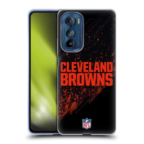 NFL Cleveland Browns Logo Blur Soft Gel Case for Motorola Edge 30