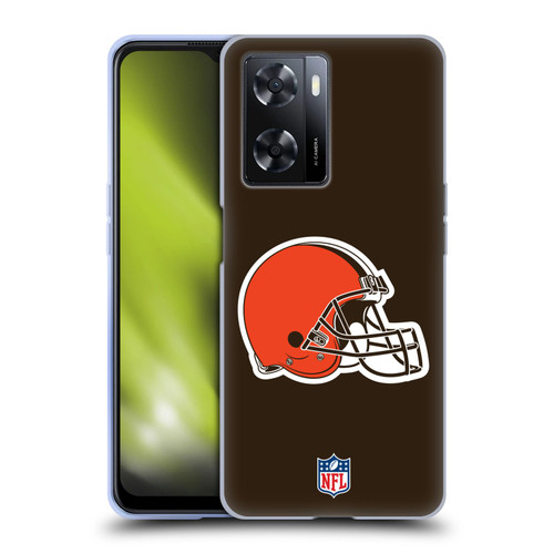 NFL Cleveland Browns Logo Plain Soft Gel Case for OPPO A57s