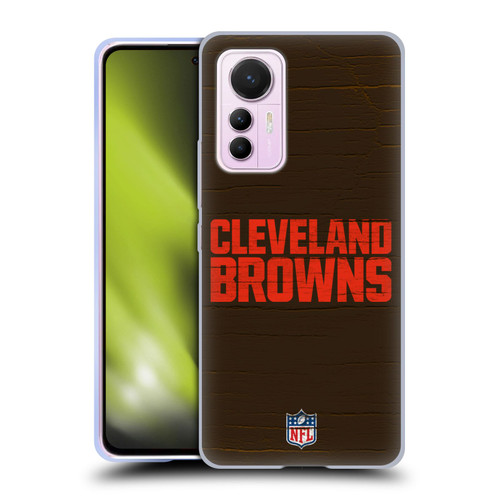 NFL Cleveland Browns Logo Distressed Look Soft Gel Case for Xiaomi 12 Lite