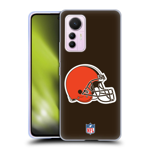 NFL Cleveland Browns Logo Plain Soft Gel Case for Xiaomi 12 Lite