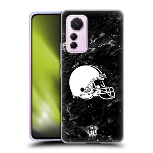 NFL Cleveland Browns Artwork Marble Soft Gel Case for Xiaomi 12 Lite