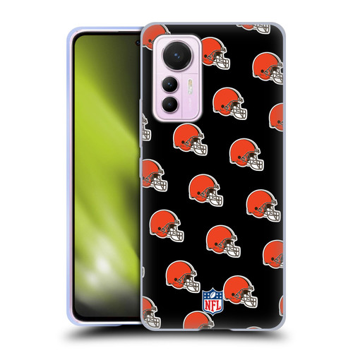 NFL Cleveland Browns Artwork Patterns Soft Gel Case for Xiaomi 12 Lite