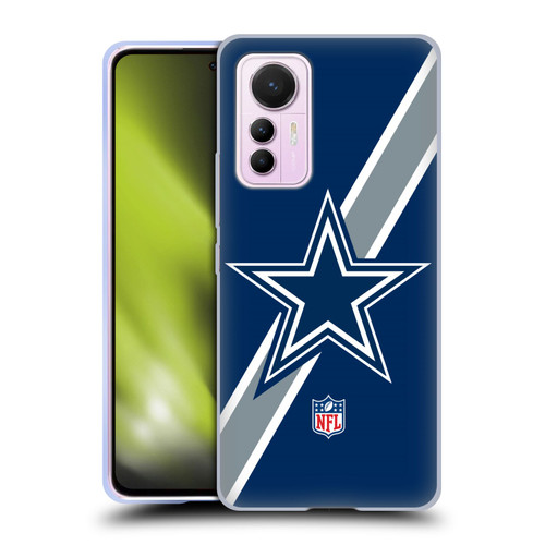 NFL Dallas Cowboys Logo Stripes Soft Gel Case for Xiaomi 12 Lite