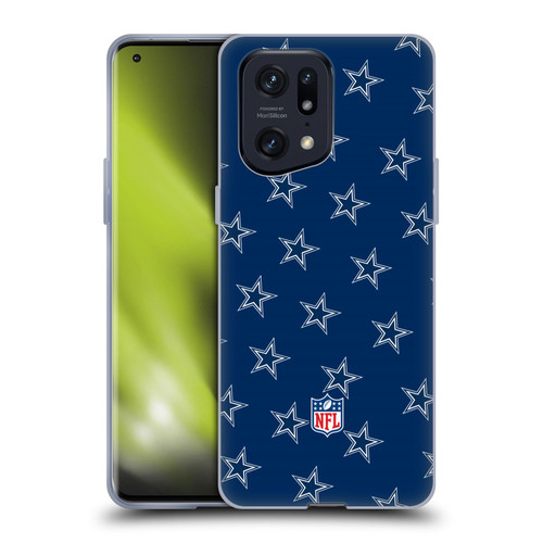 NFL Dallas Cowboys Artwork Patterns Soft Gel Case for OPPO Find X5 Pro