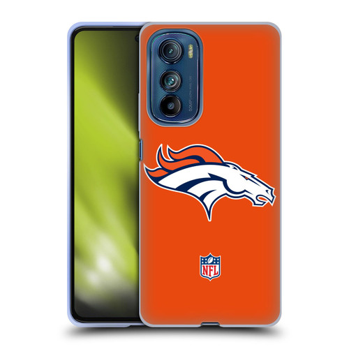 NFL Denver Broncos Logo Plain Soft Gel Case for Motorola Edge 30