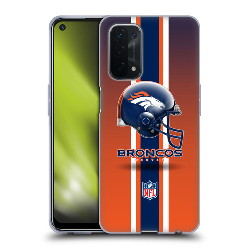 NFL Denver Broncos Logo Helmet Soft Gel Case for OPPO A54 5G