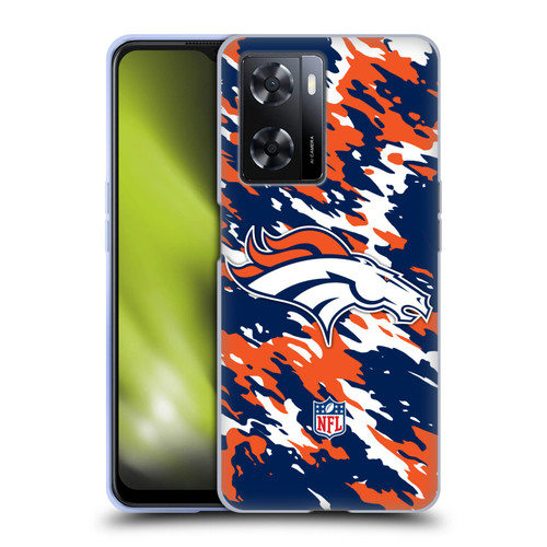 NFL Denver Broncos Logo Camou Soft Gel Case for OPPO A57s
