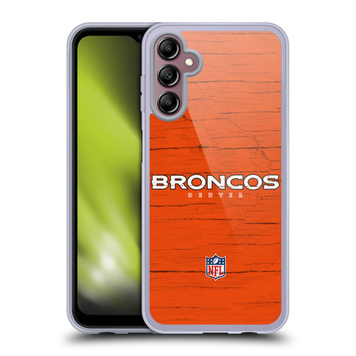 NFL Denver Broncos Logo Distressed Look Soft Gel Case for Samsung Galaxy A14 5G
