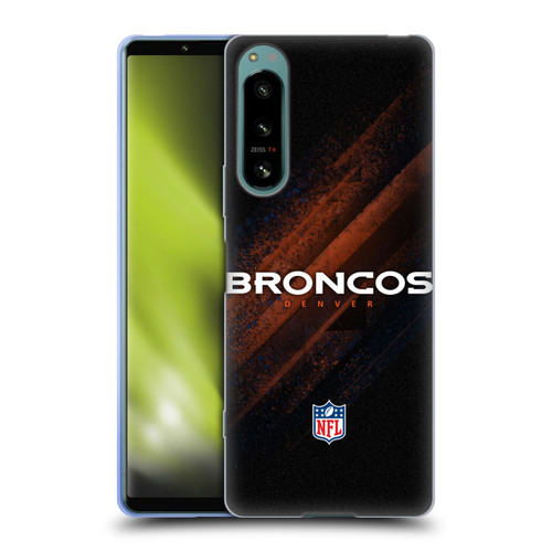 NFL Denver Broncos Logo Blur Soft Gel Case for Sony Xperia 5 IV