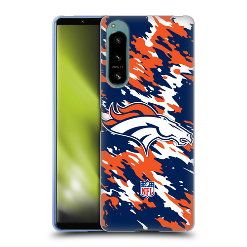 NFL Denver Broncos Logo Camou Soft Gel Case for Sony Xperia 5 IV
