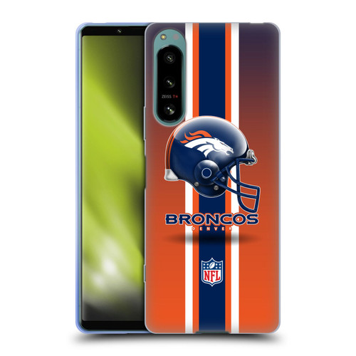 NFL Denver Broncos Logo Helmet Soft Gel Case for Sony Xperia 5 IV