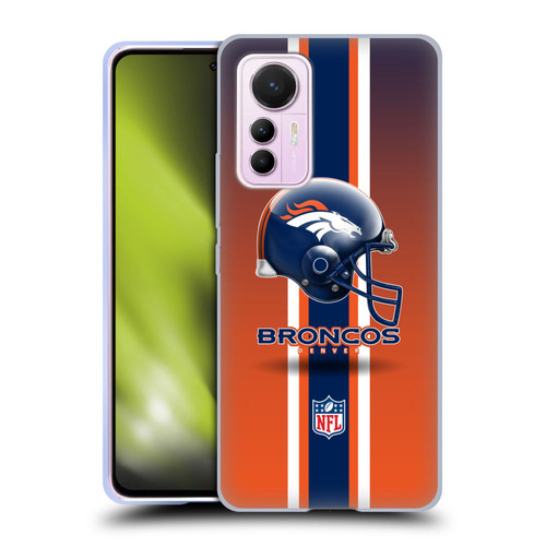 NFL Denver Broncos Logo Helmet Soft Gel Case for Xiaomi 12 Lite