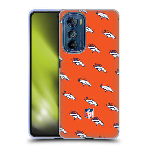 NFL Denver Broncos Artwork Patterns Soft Gel Case for Motorola Edge 30