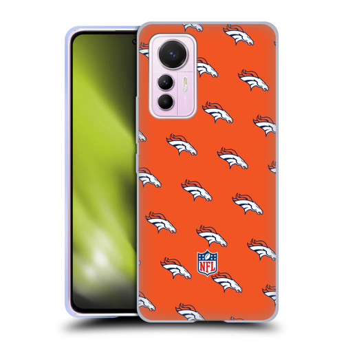 NFL Denver Broncos Artwork Patterns Soft Gel Case for Xiaomi 12 Lite
