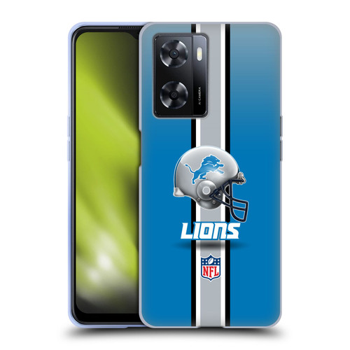NFL Detroit Lions Logo Helmet Soft Gel Case for OPPO A57s