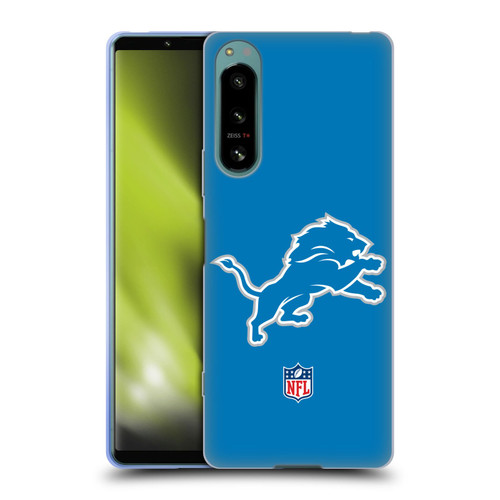 NFL Detroit Lions Logo Plain Soft Gel Case for Sony Xperia 5 IV