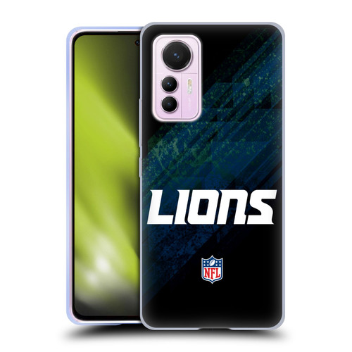 NFL Detroit Lions Logo Blur Soft Gel Case for Xiaomi 12 Lite