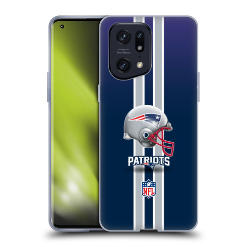 NFL New England Patriots Logo Helmet Soft Gel Case for OPPO Find X5 Pro