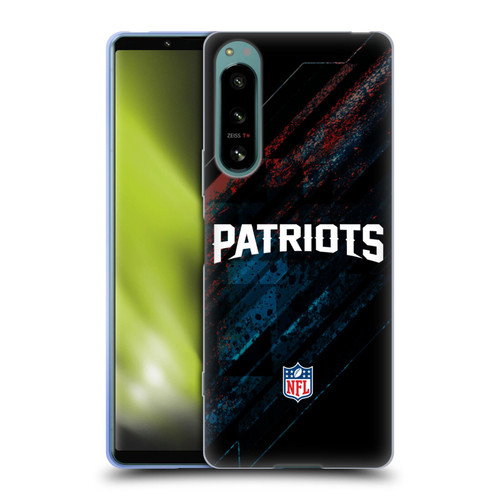 NFL New England Patriots Logo Blur Soft Gel Case for Sony Xperia 5 IV