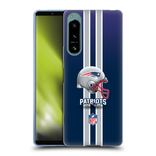 NFL New England Patriots Logo Helmet Soft Gel Case for Sony Xperia 5 IV