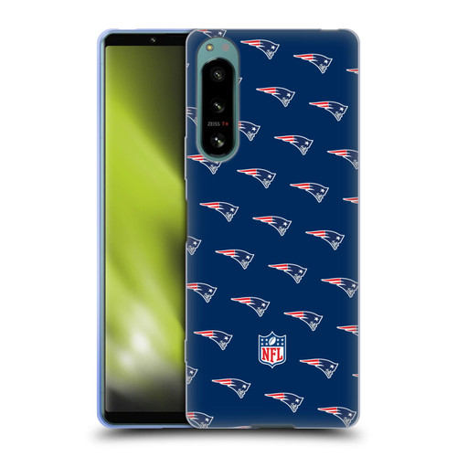 NFL New England Patriots Artwork Patterns Soft Gel Case for Sony Xperia 5 IV