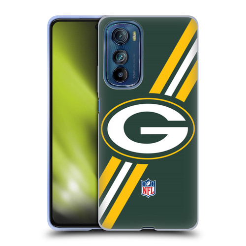 NFL Green Bay Packers Logo Stripes Soft Gel Case for Motorola Edge 30