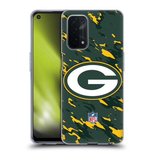 NFL Green Bay Packers Logo Camou Soft Gel Case for OPPO A54 5G