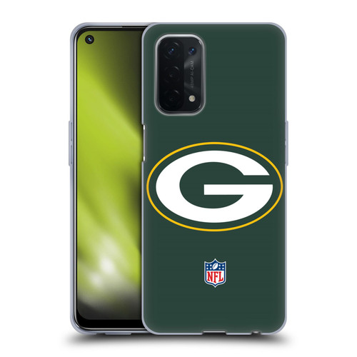 NFL Green Bay Packers Logo Plain Soft Gel Case for OPPO A54 5G