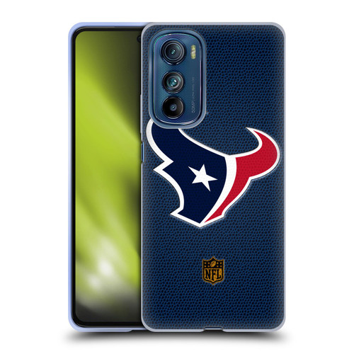 NFL Houston Texans Logo Football Soft Gel Case for Motorola Edge 30