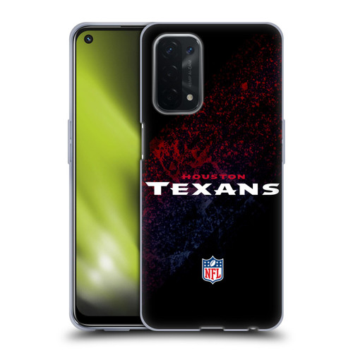 NFL Houston Texans Logo Blur Soft Gel Case for OPPO A54 5G
