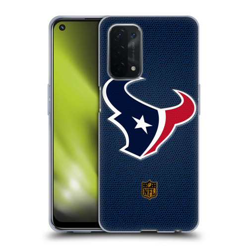 NFL Houston Texans Logo Football Soft Gel Case for OPPO A54 5G