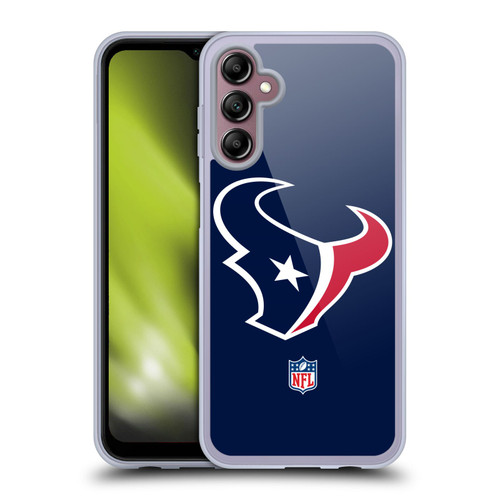 NFL Houston Texans Logo Plain Soft Gel Case for Samsung Galaxy A14 5G