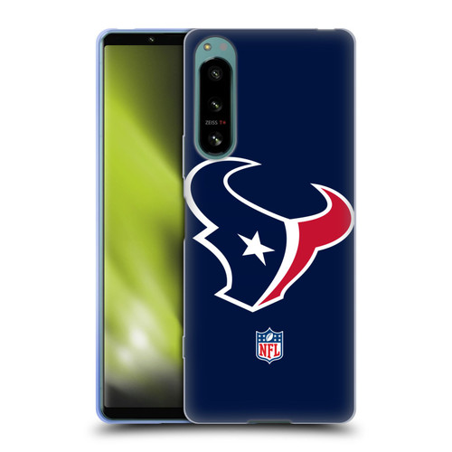 NFL Houston Texans Logo Plain Soft Gel Case for Sony Xperia 5 IV