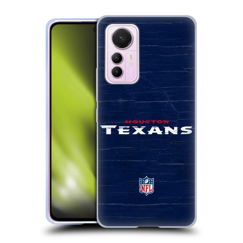 NFL Houston Texans Logo Distressed Look Soft Gel Case for Xiaomi 12 Lite