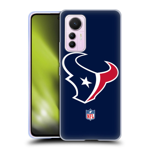 NFL Houston Texans Logo Plain Soft Gel Case for Xiaomi 12 Lite