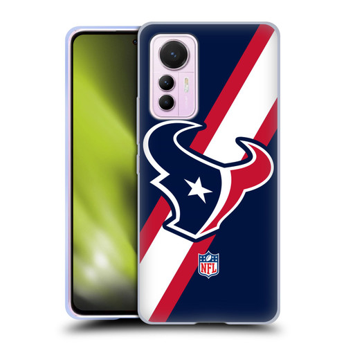 NFL Houston Texans Logo Stripes Soft Gel Case for Xiaomi 12 Lite