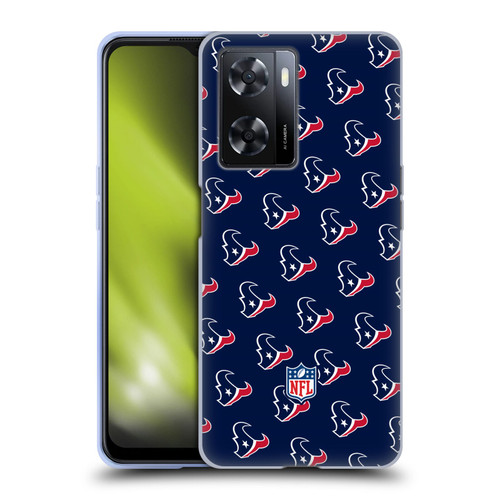 NFL Houston Texans Artwork Patterns Soft Gel Case for OPPO A57s