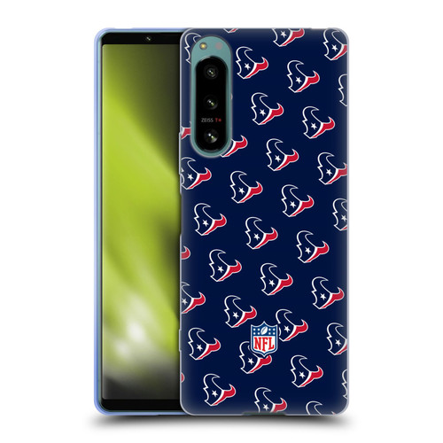NFL Houston Texans Artwork Patterns Soft Gel Case for Sony Xperia 5 IV