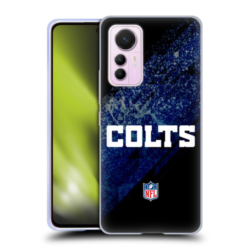 NFL Indianapolis Colts Logo Blur Soft Gel Case for Xiaomi 12 Lite