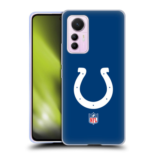 NFL Indianapolis Colts Logo Plain Soft Gel Case for Xiaomi 12 Lite