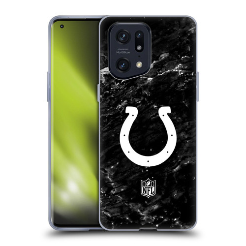 NFL Indianapolis Colts Artwork Marble Soft Gel Case for OPPO Find X5 Pro