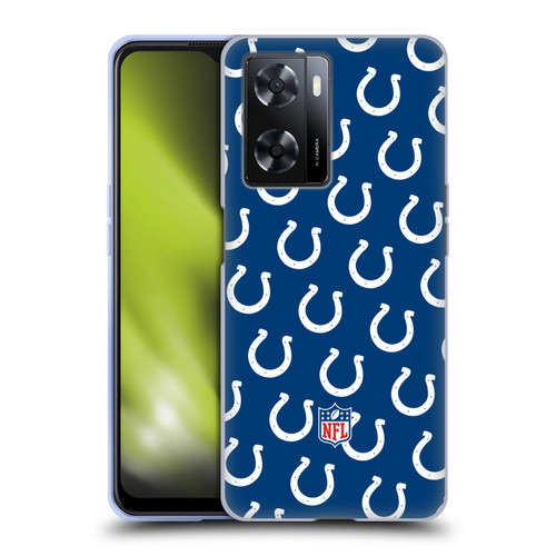 NFL Indianapolis Colts Artwork Patterns Soft Gel Case for OPPO A57s