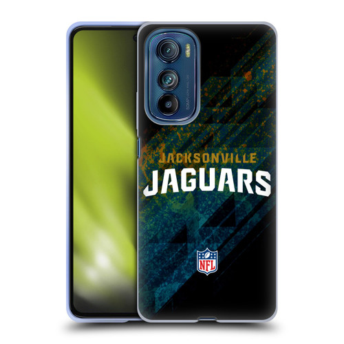 NFL Jacksonville Jaguars Logo Blur Soft Gel Case for Motorola Edge 30
