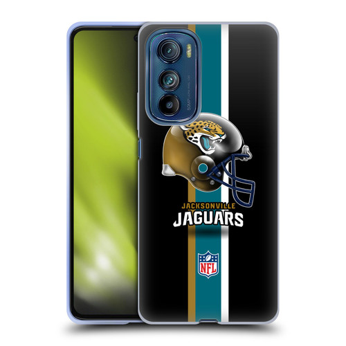 NFL Jacksonville Jaguars Logo Helmet Soft Gel Case for Motorola Edge 30