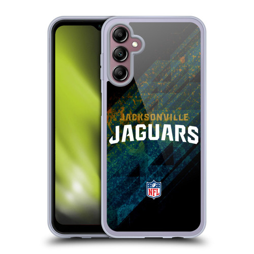 NFL Jacksonville Jaguars Logo Blur Soft Gel Case for Samsung Galaxy A14 5G