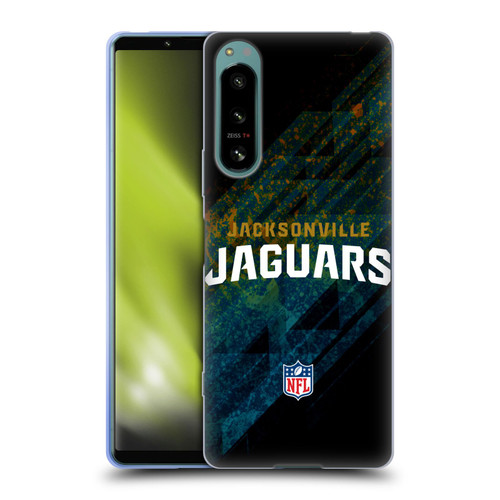 NFL Jacksonville Jaguars Logo Blur Soft Gel Case for Sony Xperia 5 IV
