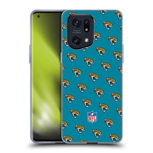 NFL Jacksonville Jaguars Artwork Patterns Soft Gel Case for OPPO Find X5 Pro