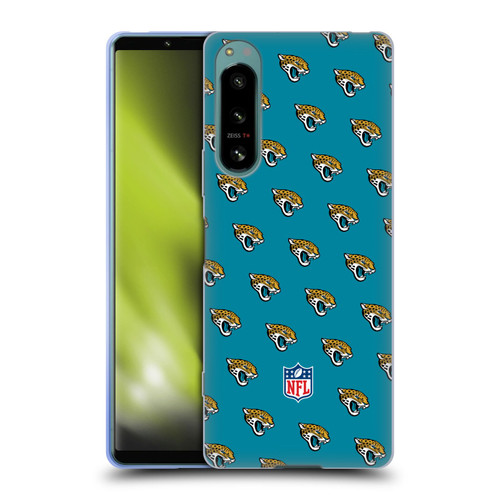 NFL Jacksonville Jaguars Artwork Patterns Soft Gel Case for Sony Xperia 5 IV